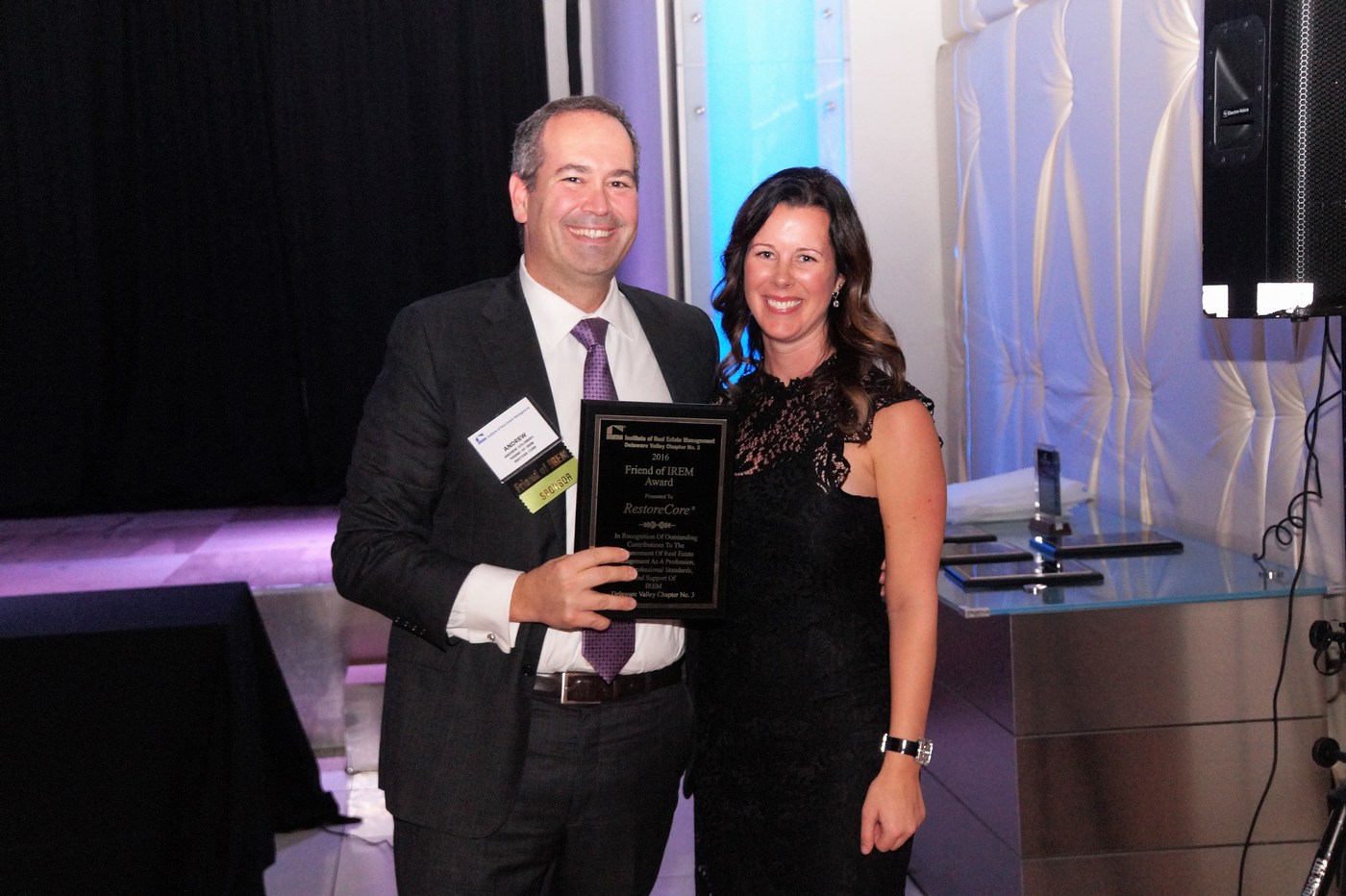 RestoreCore Receiving Friends of IREM Award